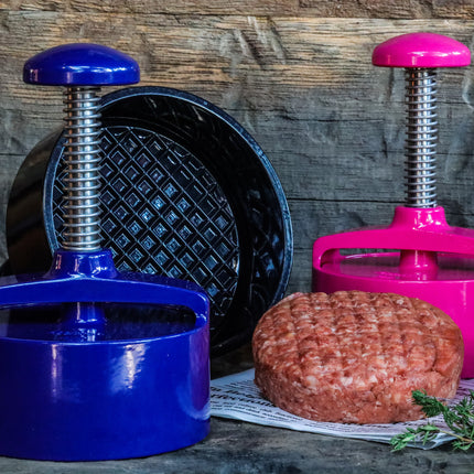 Adelmann Aluminium Hamburgerpers Roze Ø125mm