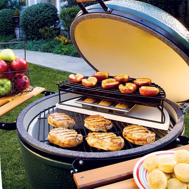 Big Green Egg Big Green Egg Half Moon ConvEGGtor Stone XLarge