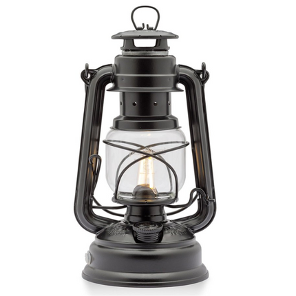 Feuerhand Original Feuerhand Stormlantaarn Mat Zwart LED