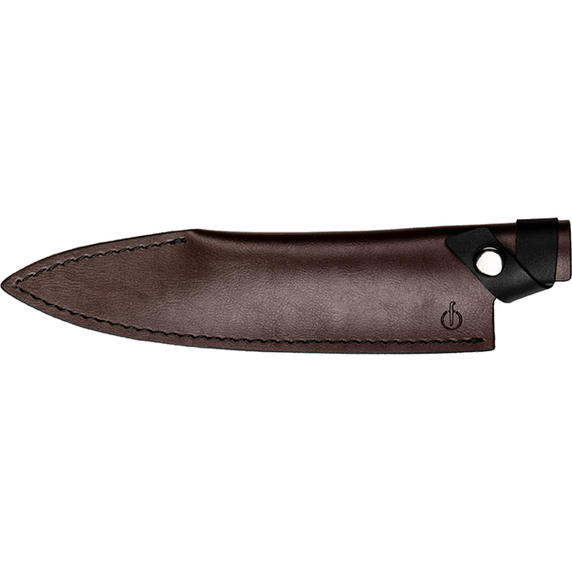 Forged VG10 Forged Koksmes met Lederen Beschermhoes