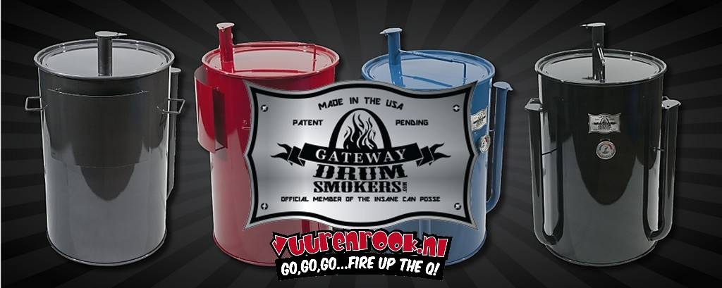 Gateway Drum Smokers Gateway Drum Smokers - 55 Gallon Logo Plate Rood
