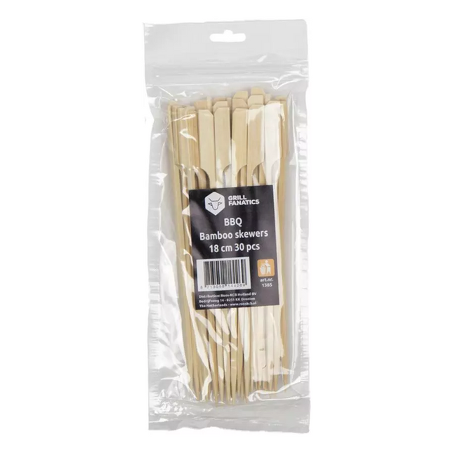 Grill Fanatics Grill Fanatics Bamboe Skewers 18 cm 30 stuks