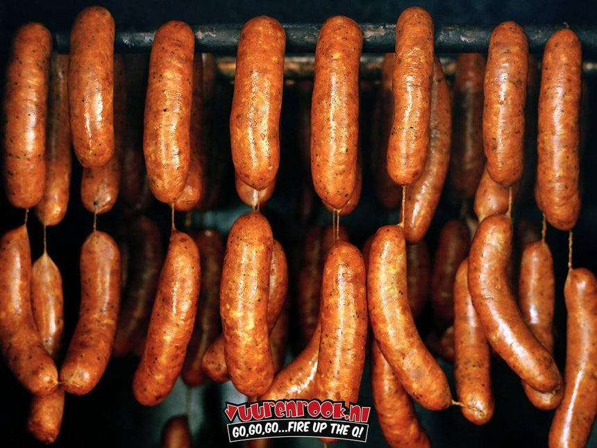 Home Made Weekdeal: Texas BBQ Worst Cheddar / Groene Jalapeño 10 + 5 GRATIS