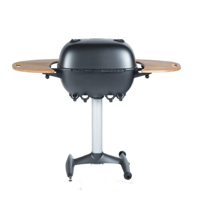 PK Grill PK360 Grill & Smoker Graphite met Teakhouten Zijtafels