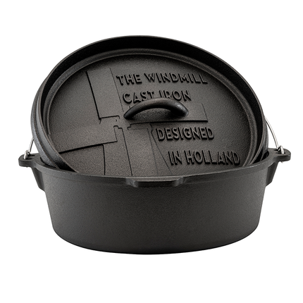The Windmill Cast Iron The Windmill Dutch Oven 6 quarts Zonder Pootjes