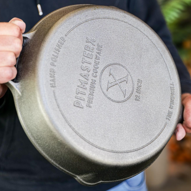 The Windmill Cast Iron The Windmill PitmasterX Hand Polished Skillet