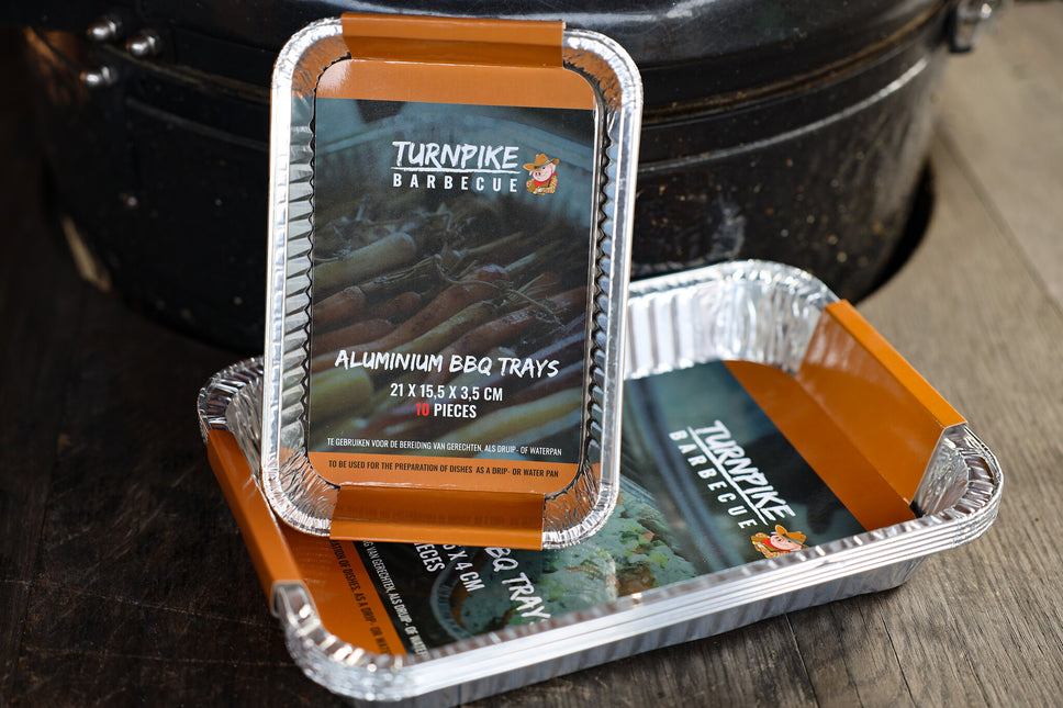 Turnpike Barbecue Turnpike BBQ Aluminium Drip Pan 23 x 17 x 4 cm 10 stuks