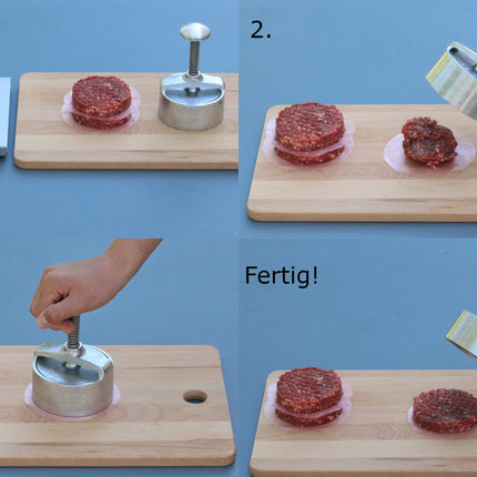 Vuur & Rook Aluminium Hamburgerpers Ø 125mm
