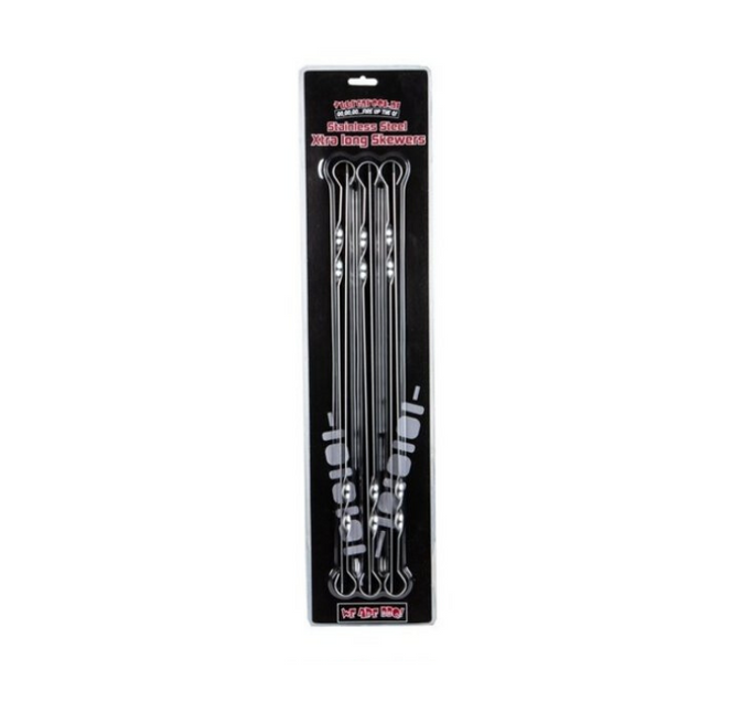 Vuur & Rook Vuur&Rook RVS Spiezen Xtra Long 6 stuks 50 cm