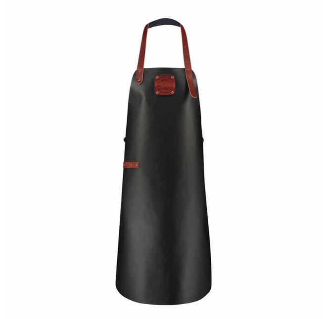 Witloft Witloft Pure Black/Cognac Leren Schort Classic Collection