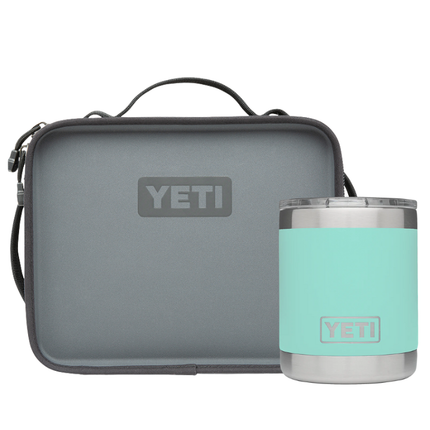 YETI Yeti Daytrip Lunch Box Charcoal & Yeti Rambler Lowball Seafoam 10 oz