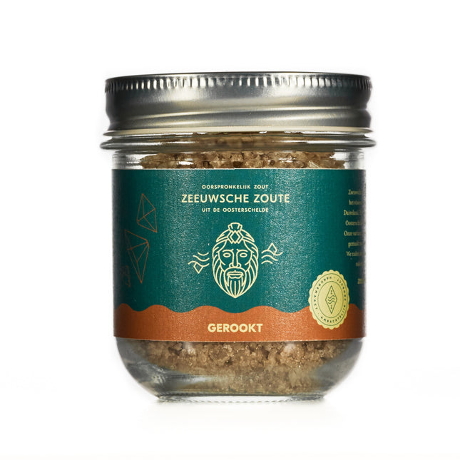 Zeeuwsche Zoute Zeeuwsche Zoute Gerookt Glazen Pot 100 gram
